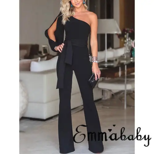 Hot Fashionable Women's Jumpsuit Romper Bodysuit Office Lady Party Ladies Long Regular Trousers Pants hot - Image 3