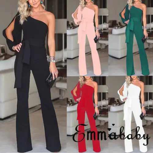 Hot Fashionable Women's Jumpsuit Romper Bodysuit Office Lady Party Ladies Long Regular Trousers Pants hot - Image 4
