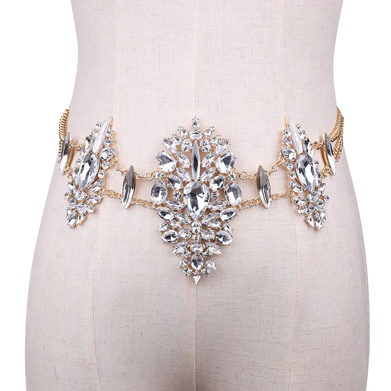 Hot Sale 7 Colors Luxury Sexy Bodychain Exaggerated Crystal BodyChain For Women Girl Club Beach Vacation JURAN Fashion Jewelry - Image 7