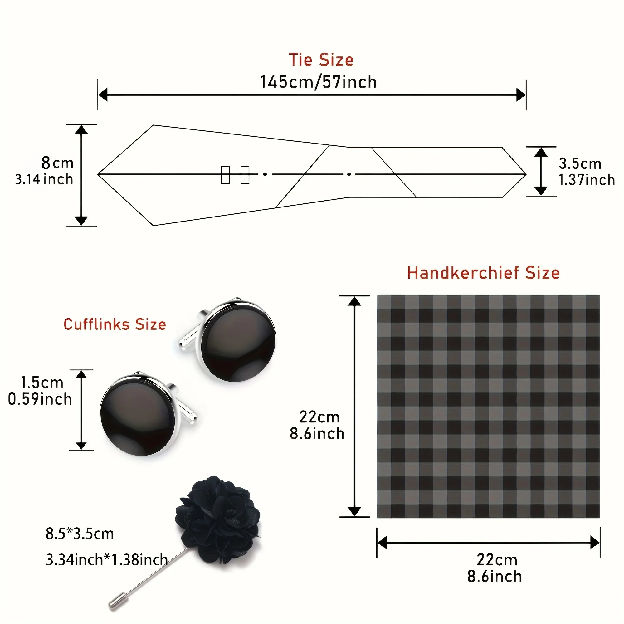 Hot Sale Luxury 8 cm Blue Floral Ties Pocket Square Cufflinks Brooch Set For Man Suit Accessories Holiday Gift Fit Formal Party - Image 2