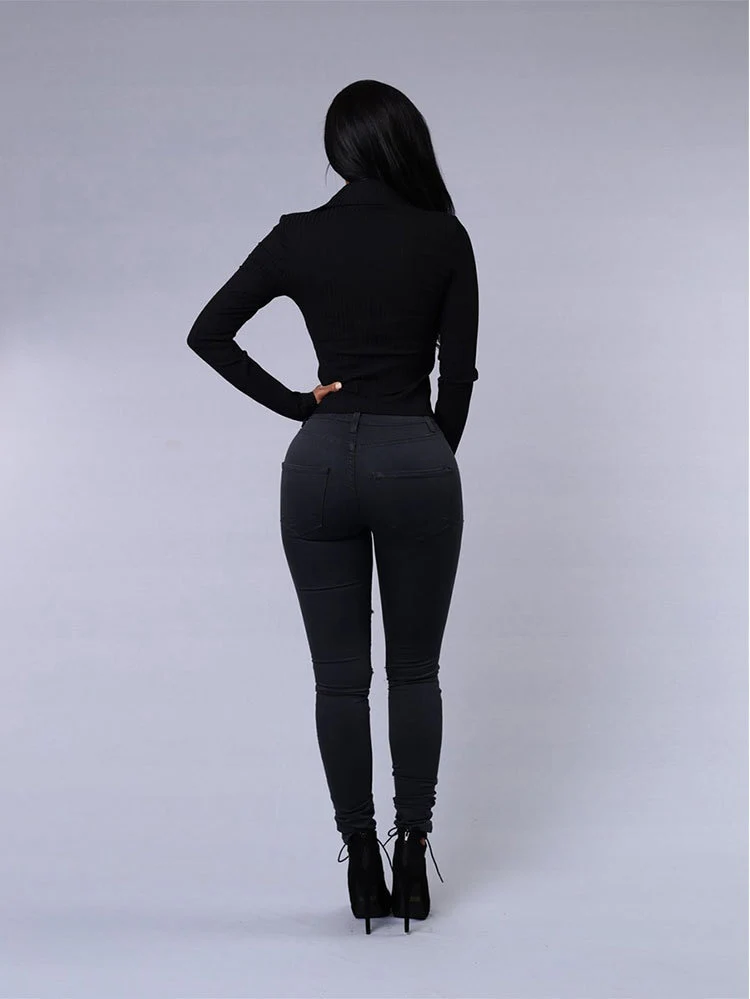 Hot sale ripped jeans for women sexy skinny denim jeans fashion street casual pencil pants female spring and summer clothing - Image 7