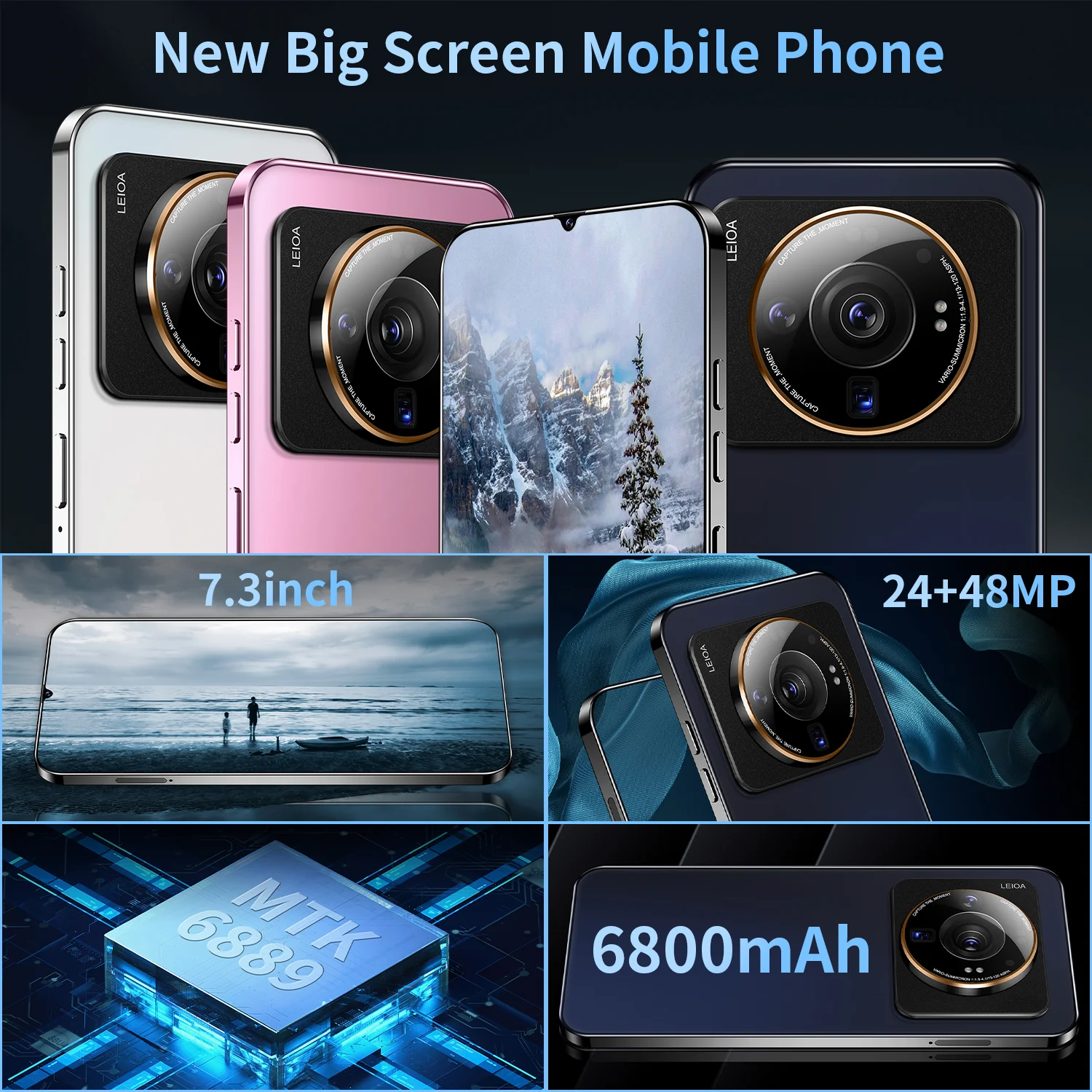 Hot Selling M12S ULTRA original 7.3 inch 16GB+1TB 24MP+48MP Android 12 phone 5G smart phone excellent quality - Image 6
