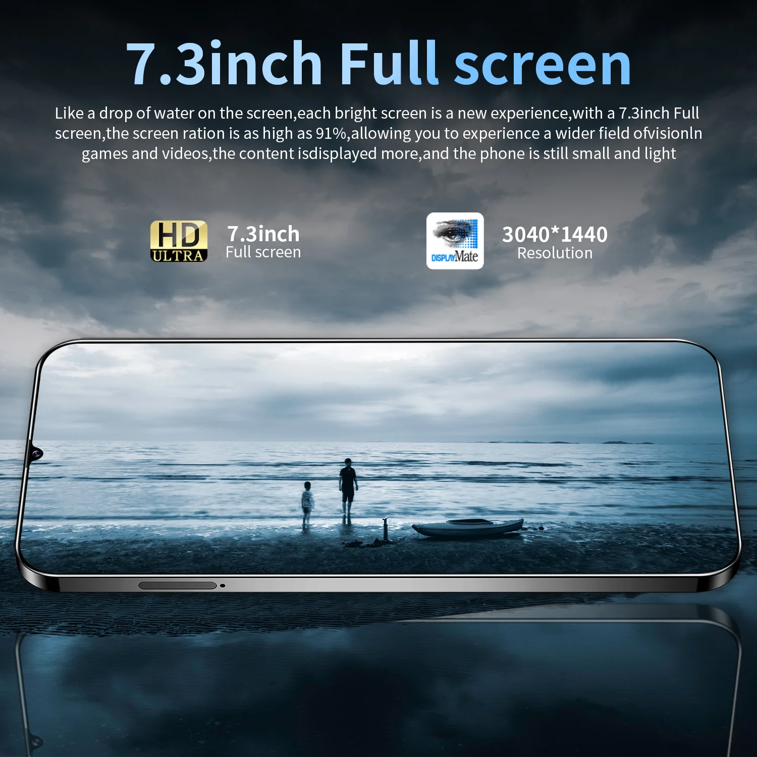 Hot Selling M12S ULTRA original 7.3 inch 16GB+1TB 24MP+48MP Android 12 phone 5G smart phone excellent quality - Image 7
