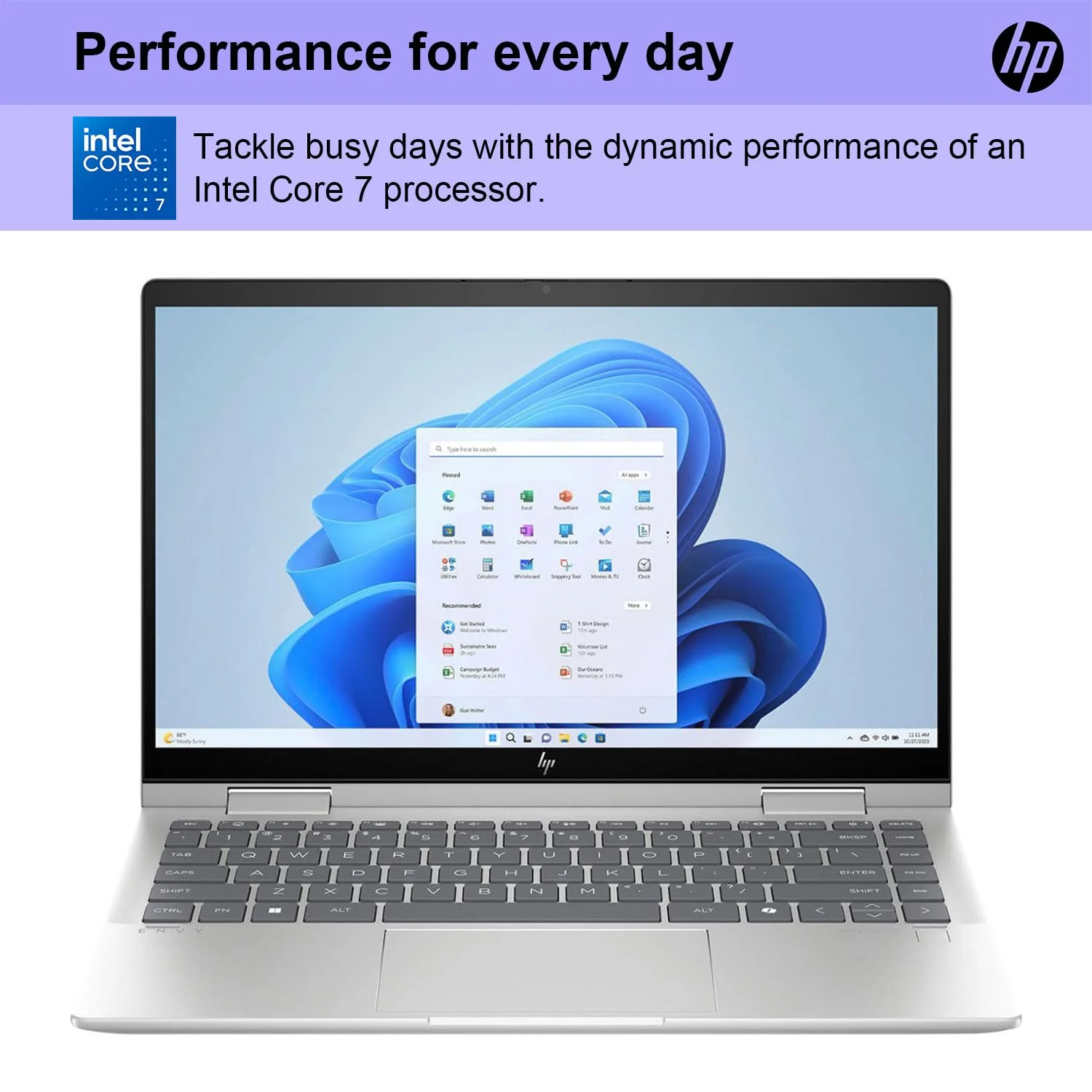 HP Newest Envy X360 14" Touchscreen Intel Core 7 2-in-1 Convertible Laptop, 14" FHD 1920 * 1080 Touchscreen, Intel Core 7 150U (Beats i9-12900), 16GB RAM, 512GB SSD, Backlit KB, Webcam, Wi-Fi 6, W11H - Image 7