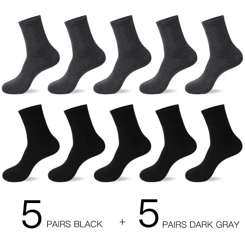 HSS 2023 Men's Cotton Socks New styles 10 Pairs / Lot Black Business Men Socks Breathable Spring Summer for Male US size(6.5-12) - Image 13