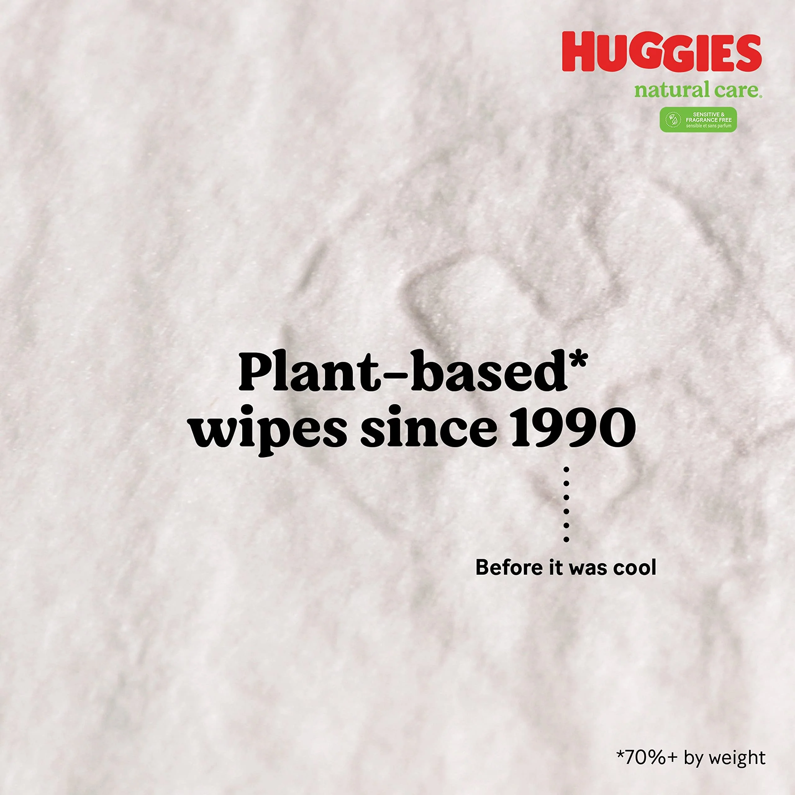 Huggies Natural Care Sensitive Baby Wipes, Unscented, Hypoallergenic, 6 Flip-Top Packs (288 Wipes Total) - Image 7