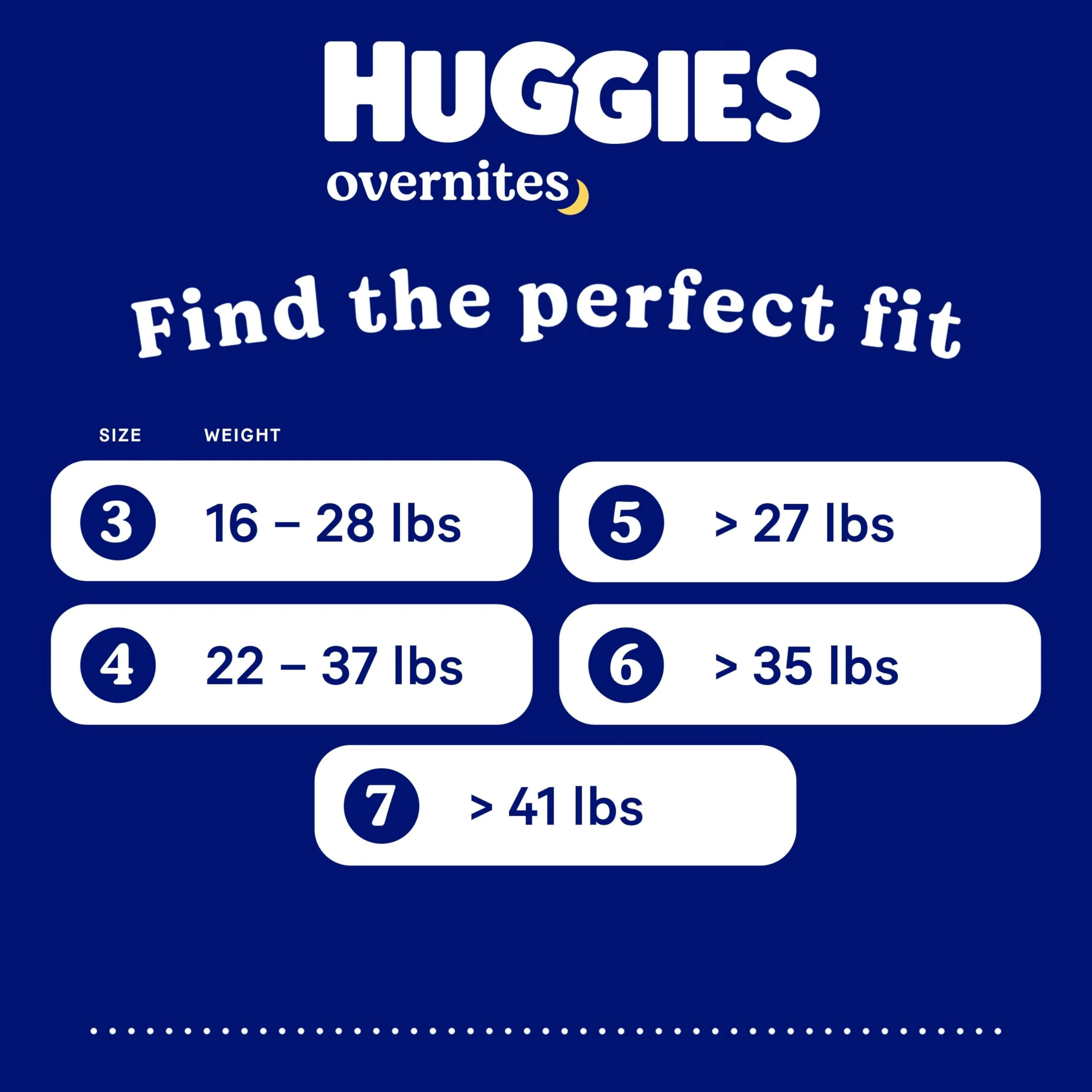 Huggies Size 3 Overnites Baby Diapers: Overnight Diapers, Size 3 (16-28 lbs), 132 Ct (2 Packs of 66) - Image 5