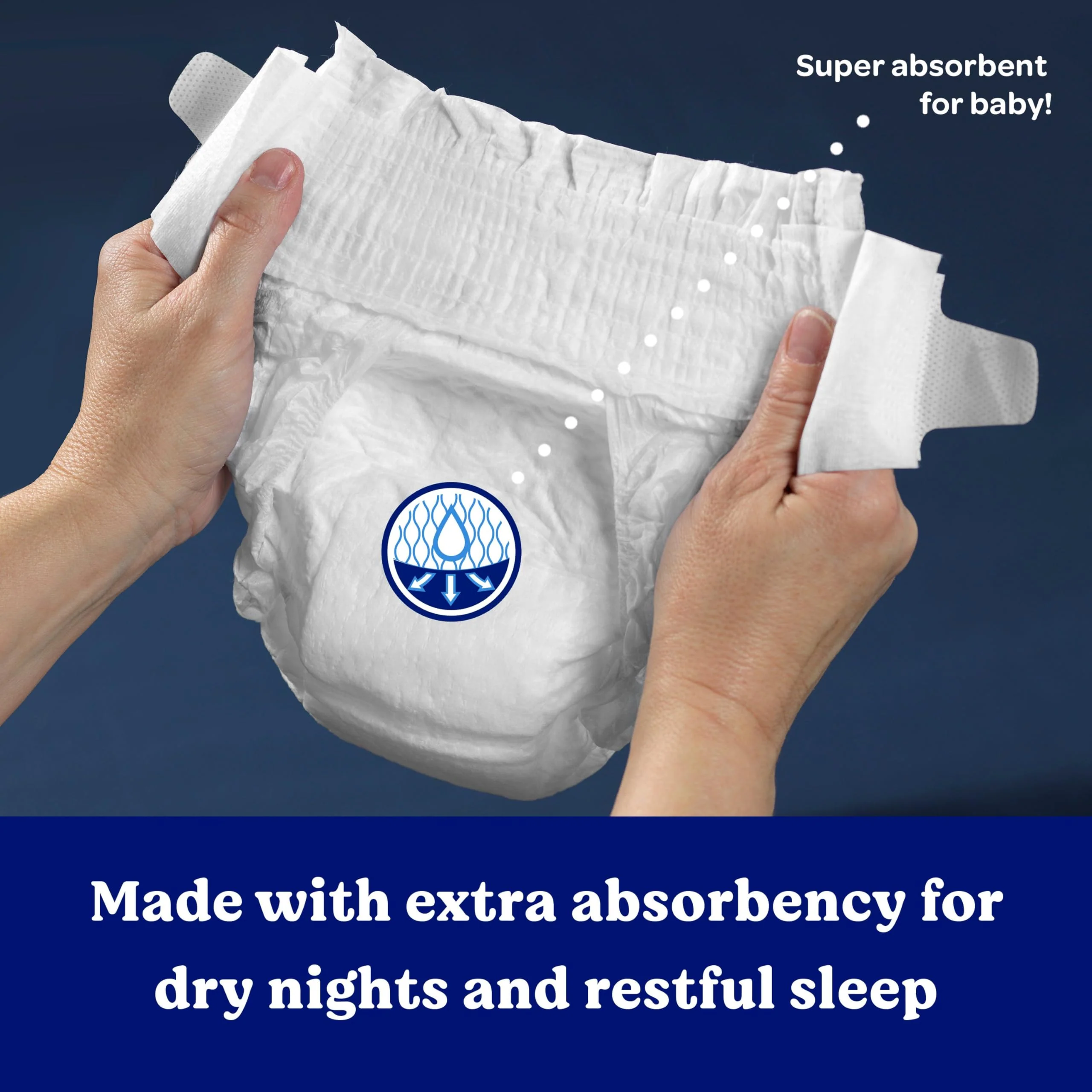 Huggies Size 3 Overnites Baby Diapers: Overnight Diapers, Size 3 (16-28 lbs), 132 Ct (2 Packs of 66) - Image 7