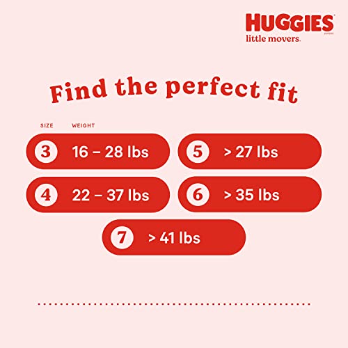 Huggies Size 4 Diapers, Little Movers Baby Diapers, Size 4 (22-37 lbs), 58 Count - Image 13
