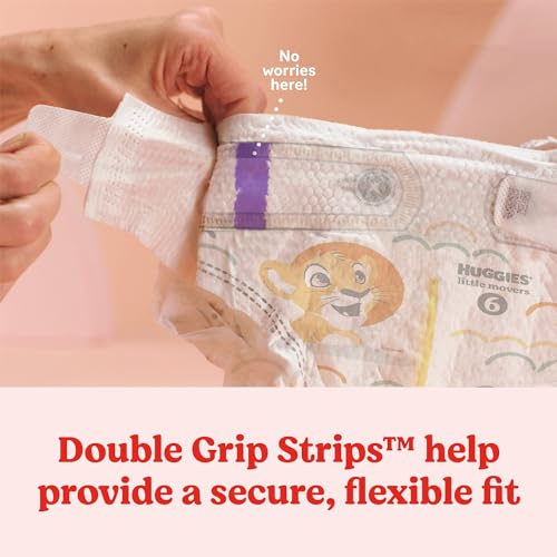Huggies Size 4 Diapers, Little Movers Baby Diapers, Size 4 (22-37 lbs), 58 Count - Image 7