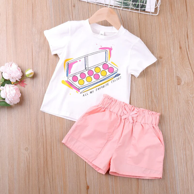 Humor Bear Summer Girl Clothes Sets 2Pcs Fashion Navy Short Sleeve +Pleated Skirt Kids Clothes Suit Cute Toddler Clothes - Image 9