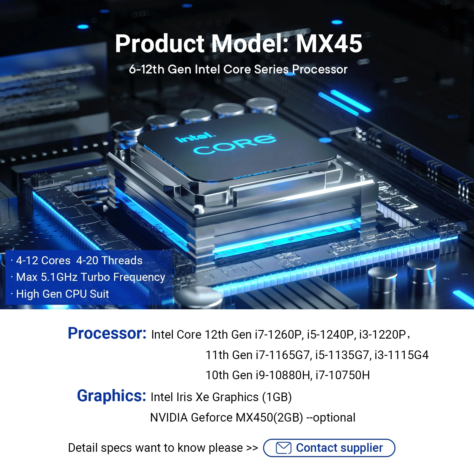 i7 Core 11th 12th Gen Laptop Computer 16GB RAM 11 10th Generation 1TB SSD 8GB 15.6 inch Intel Notebook Laptop i7 - Image 7