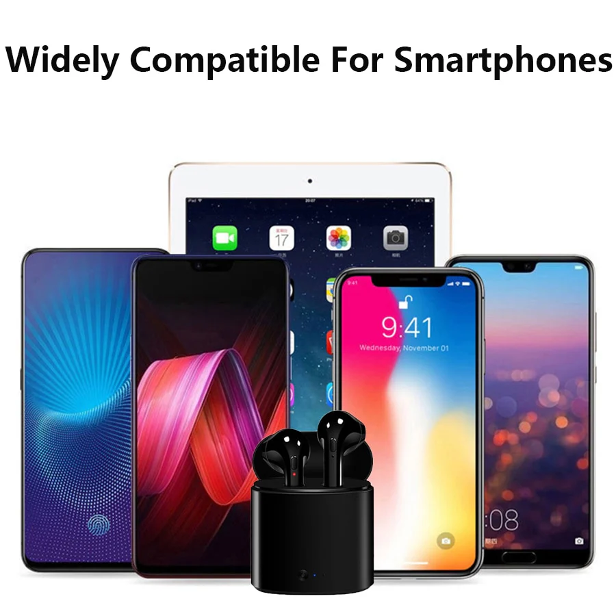 i7s tws Wireless Headphones Bluetooth 5.0 Earphones sport Earbuds Headset With Mic Charging box Headphones For all smartphones - Image 7