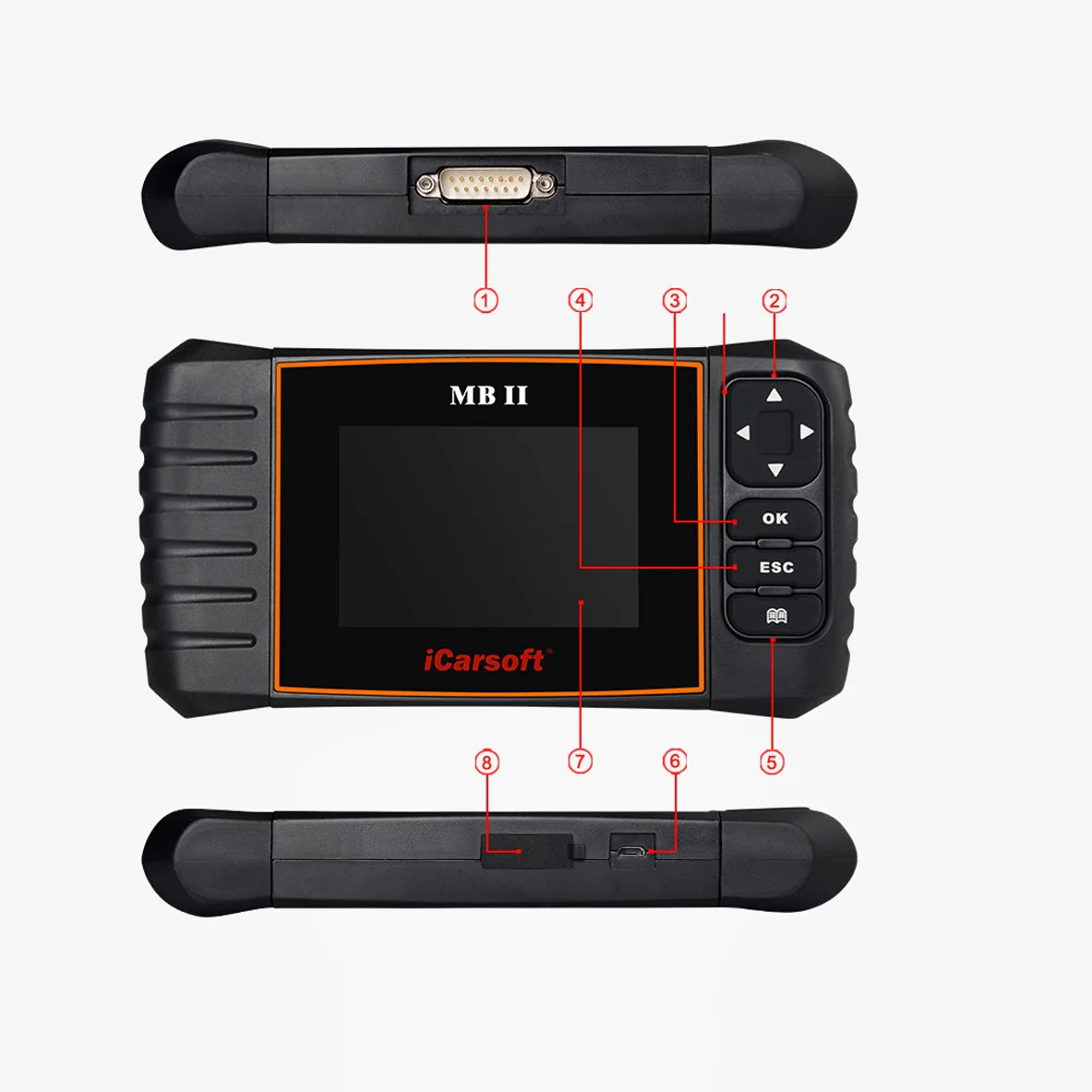 iCarsoft MBII for Mercedes Benz/Sprinter/Smart Professional Diagnostic Tool Scanner, New Version - Image 5