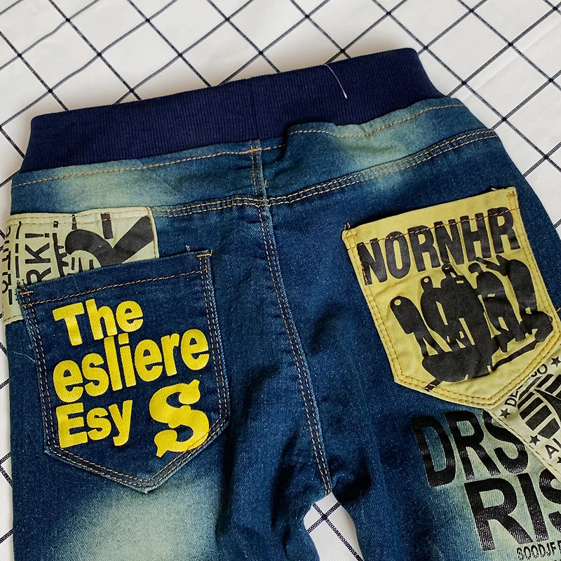 IENENS Boys Jeans Pants Child Denim Long Pants Spring Autumn Clothes 4-11 Years Kids Casual Trousers Young Boy Stretch Jeans - Image 6