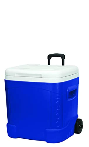 Igloo Ice Cube Wheeled Roller Cooler, White/Blue, 60 Qt - Image 3