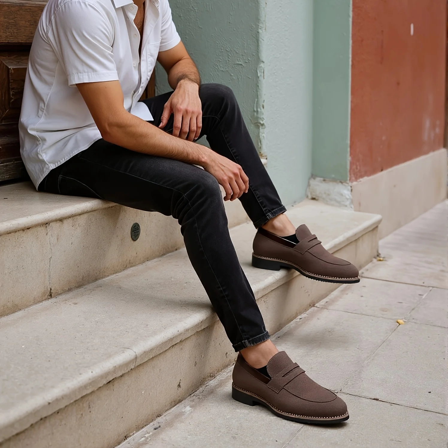In The Summer Of 2025, The New Fashion Shoes British Retro Loafers Men'S Casual Shoes Are Versatile. - Image 2