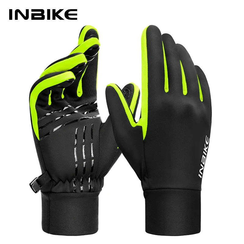 INBIKE Winter Gloves for Men Women Thermal Fleece Cycling Gloves Full Finger Touchscreen Anti-Shock Road Mountain Bicycle Gloves - Image 20