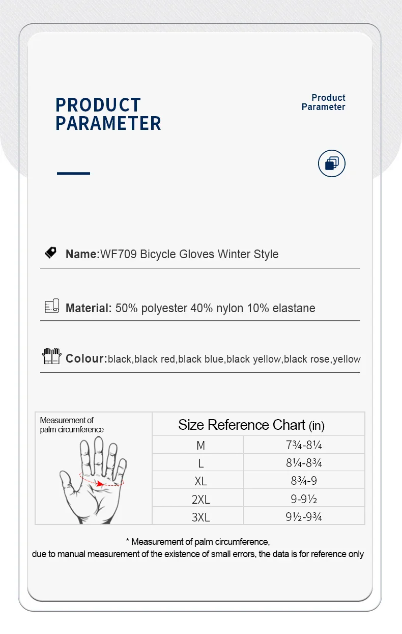 INBIKE Winter Gloves for Men Women Thermal Fleece Cycling Gloves Full Finger Touchscreen Anti-Shock Road Mountain Bicycle Gloves - Image 8