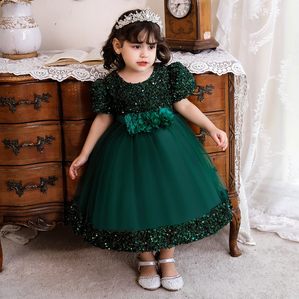 Infant Sequin Bow Baptism Dress for Girl Christening First 1st Birthday Dress Gown Party White Dresses for Baby Toddler Vestido - Image 11