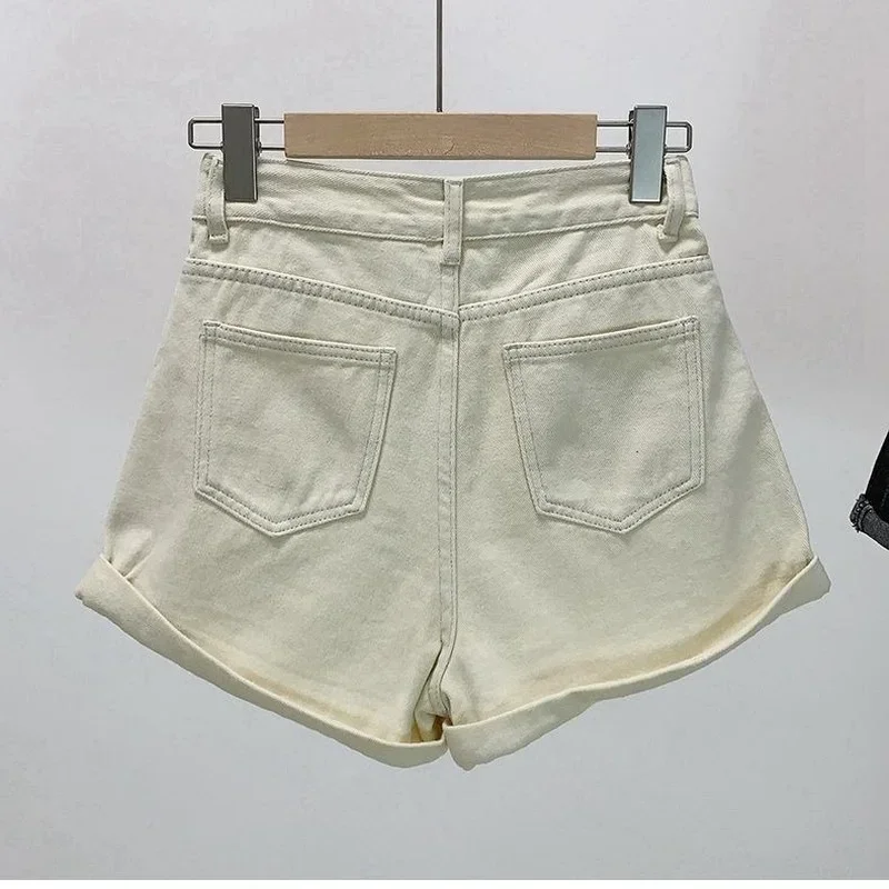 Ins Shorts Women Denim Vintage Summer Basic Simple All-match Hot Sale High Waist Leisure Ulzzang Ladies Streetwear Chic Classic - Image 3