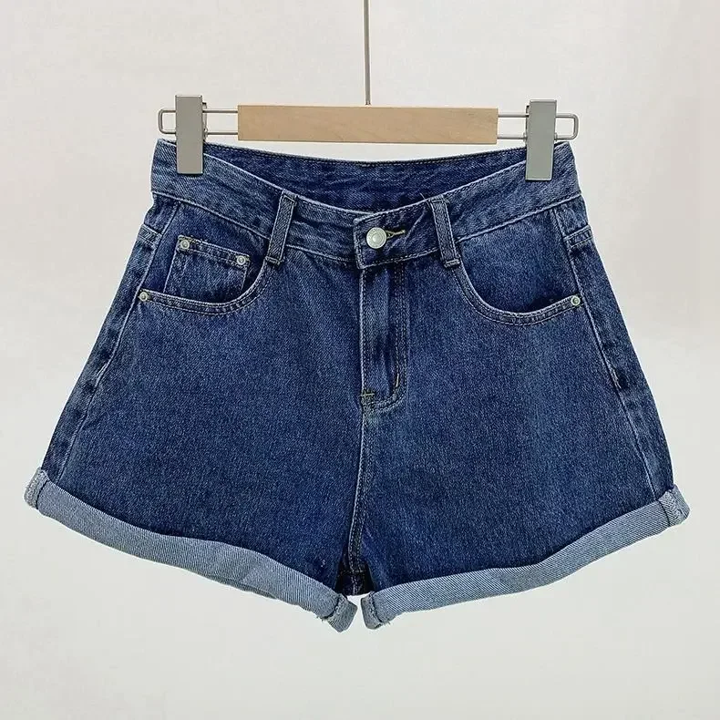 Ins Shorts Women Denim Vintage Summer Basic Simple All-match Hot Sale High Waist Leisure Ulzzang Ladies Streetwear Chic Classic - Image 7