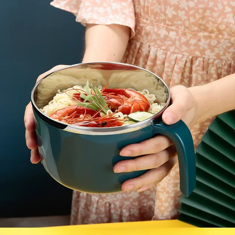 Insulated Fast Food Cup 304 Sealed Lunch Box Household With Lid Stainless Steel Instant Noodle Bowl Student - Image 4