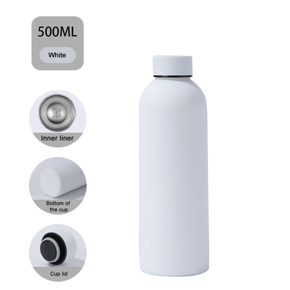 Insulated Water Bottle Coffee Cup Thermal Flask Stainless Steel Small Mouth Thermos for Hot Cold Drinks Leakproof Vacuum Flasks - Image 10