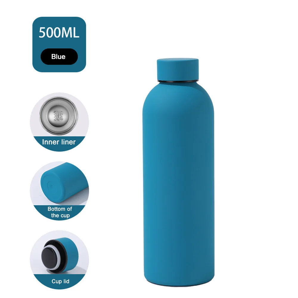 Insulated Water Bottle Coffee Cup Thermal Flask Stainless Steel Small Mouth Thermos for Hot Cold Drinks Leakproof Vacuum Flasks - Image 11