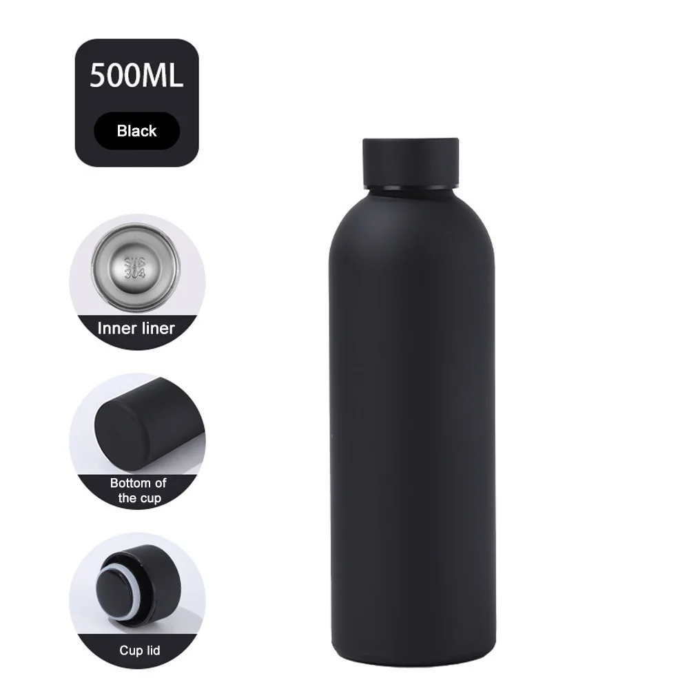 Insulated Water Bottle Coffee Cup Thermal Flask Stainless Steel Small Mouth Thermos for Hot Cold Drinks Leakproof Vacuum Flasks - Image 12