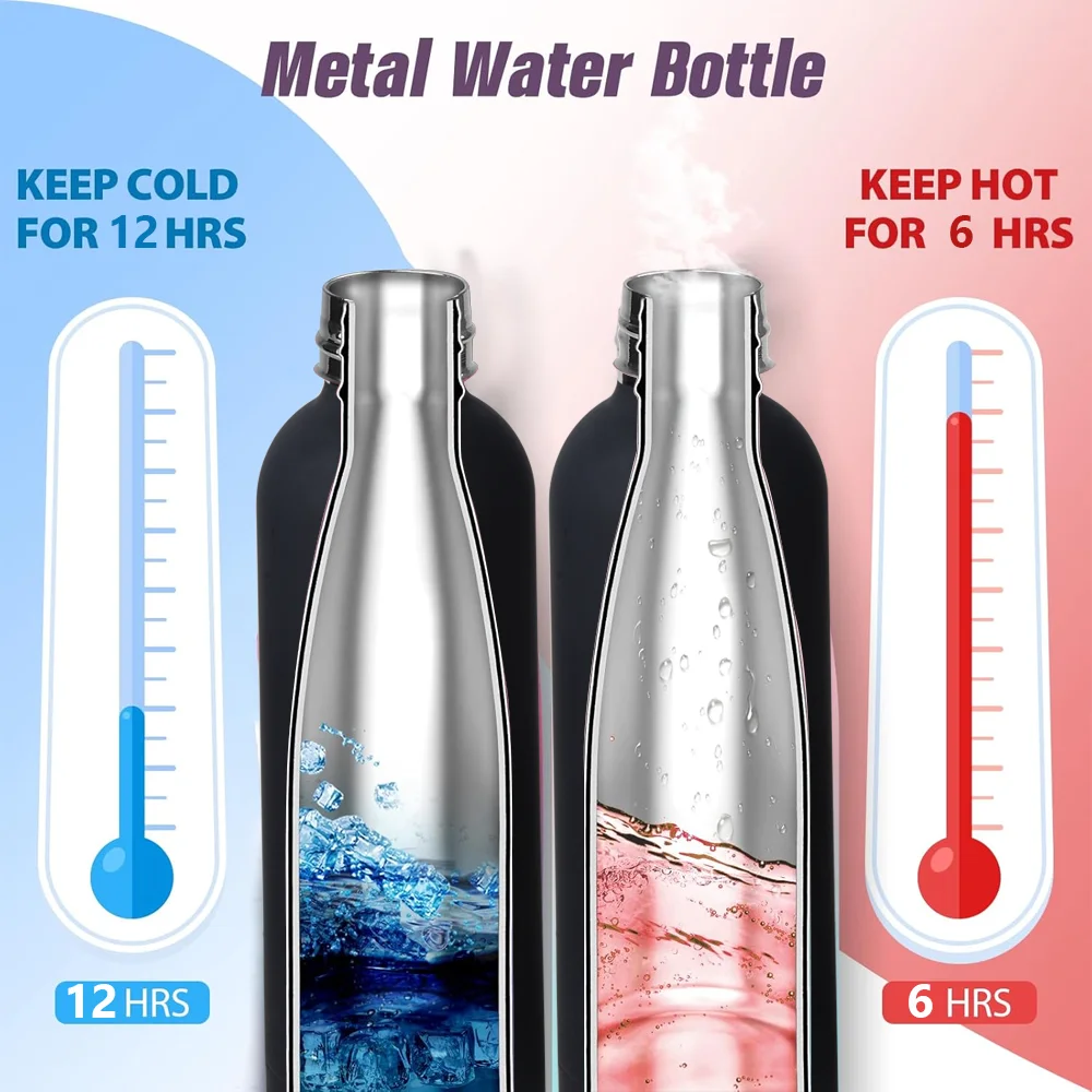 Insulated Water Bottle Coffee Cup Thermal Flask Stainless Steel Small Mouth Thermos for Hot Cold Drinks Leakproof Vacuum Flasks - Image 2
