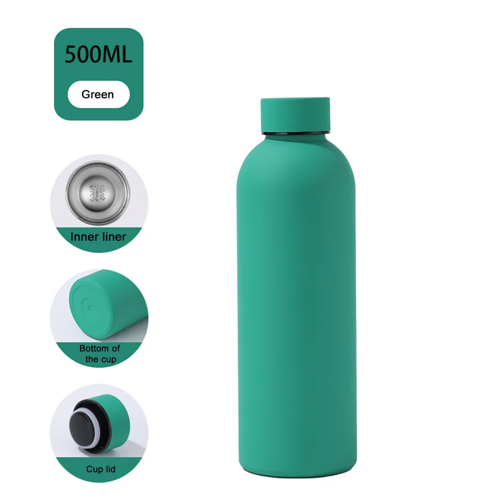 Insulated Water Bottle Coffee Cup Thermal Flask Stainless Steel Small Mouth Thermos for Hot Cold Drinks Leakproof Vacuum Flasks - Image 8