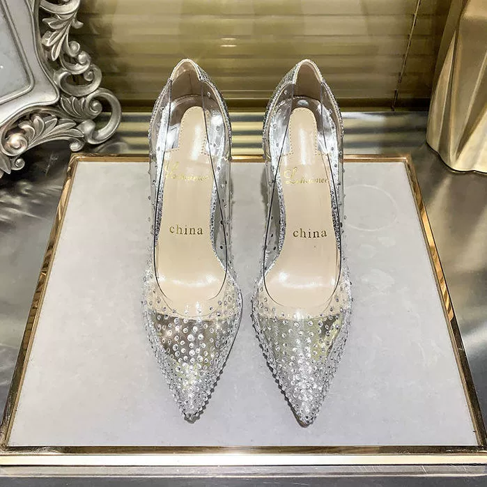 Internet Celebrity Hong Kong Spring Pointed-Toe Crystal Sexy High Heels - Image 7