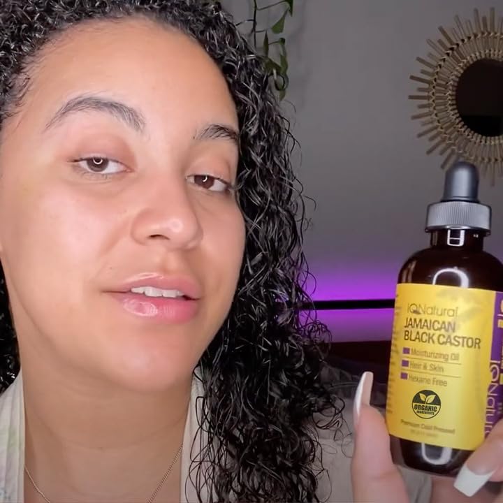 IQ Natural 4oz Unscented Jamaican Black Castor Oil for Hair Growth, Organic Cold Pressed Hexane Free, Black Women and Men, Dry Scalp Oil for Damaged Hair - Image 3