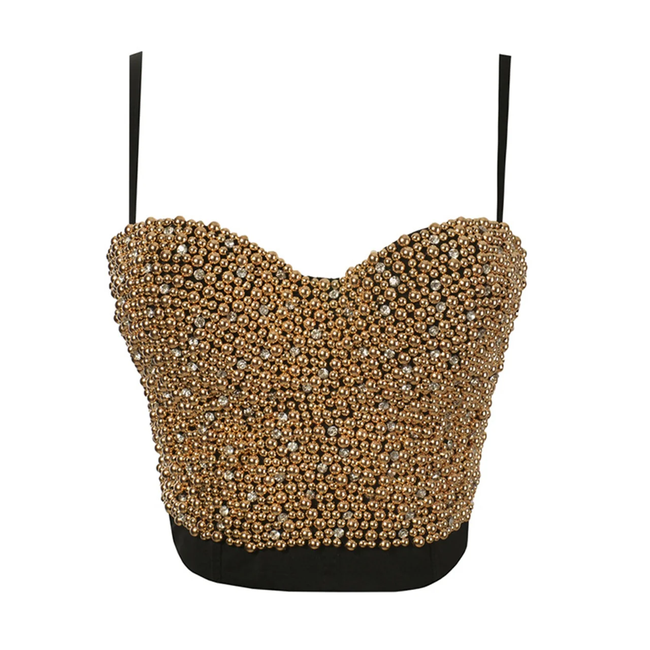 Irene Tinnie Hand-made Pearls Jewel Diamond Bralet Women's Bustier Bra Wedding Party Corset Cropped Top Vest Plus Size - Image 19