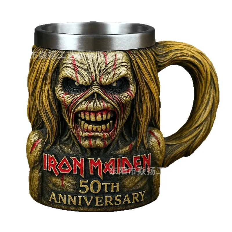 Iron Maiden Band Peripheral Model Cup Iron Maiden Band 50th Anniversary 3D Mug Peripheral Gift Model Ornaments - Image 3