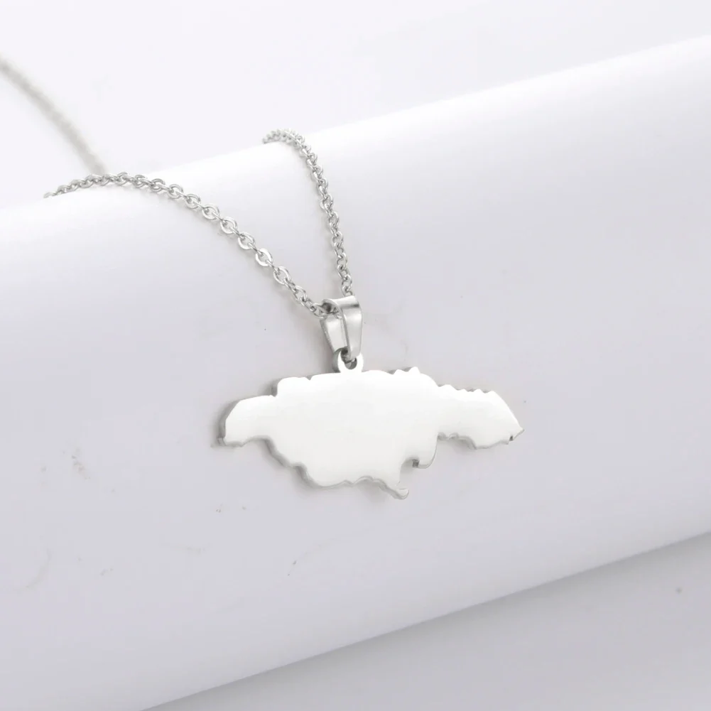 Israel Palestine Map Pendant Necklace For Women Men Arabic African Jamaica Stainless Steel Gold Color Chain Necklaces Jewelry - Image 12