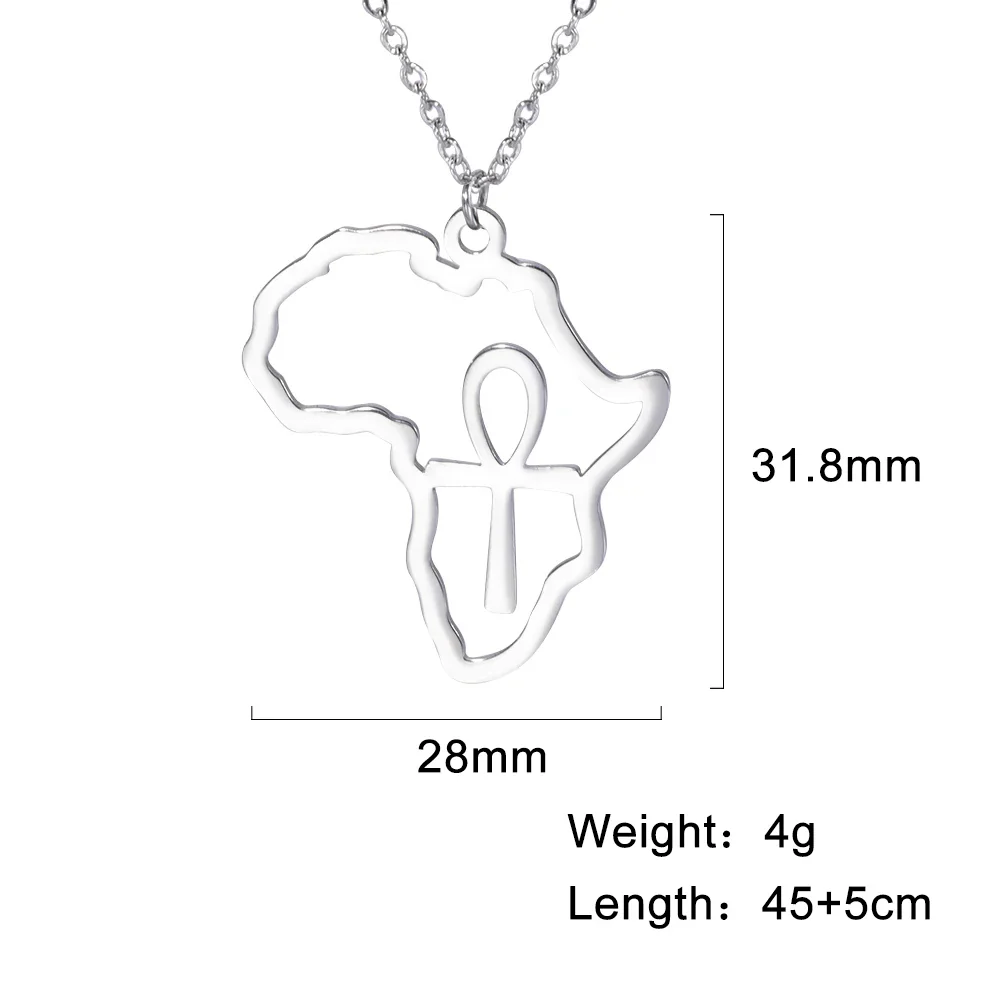 Israel Palestine Map Pendant Necklace For Women Men Arabic African Jamaica Stainless Steel Gold Color Chain Necklaces Jewelry - Image 21