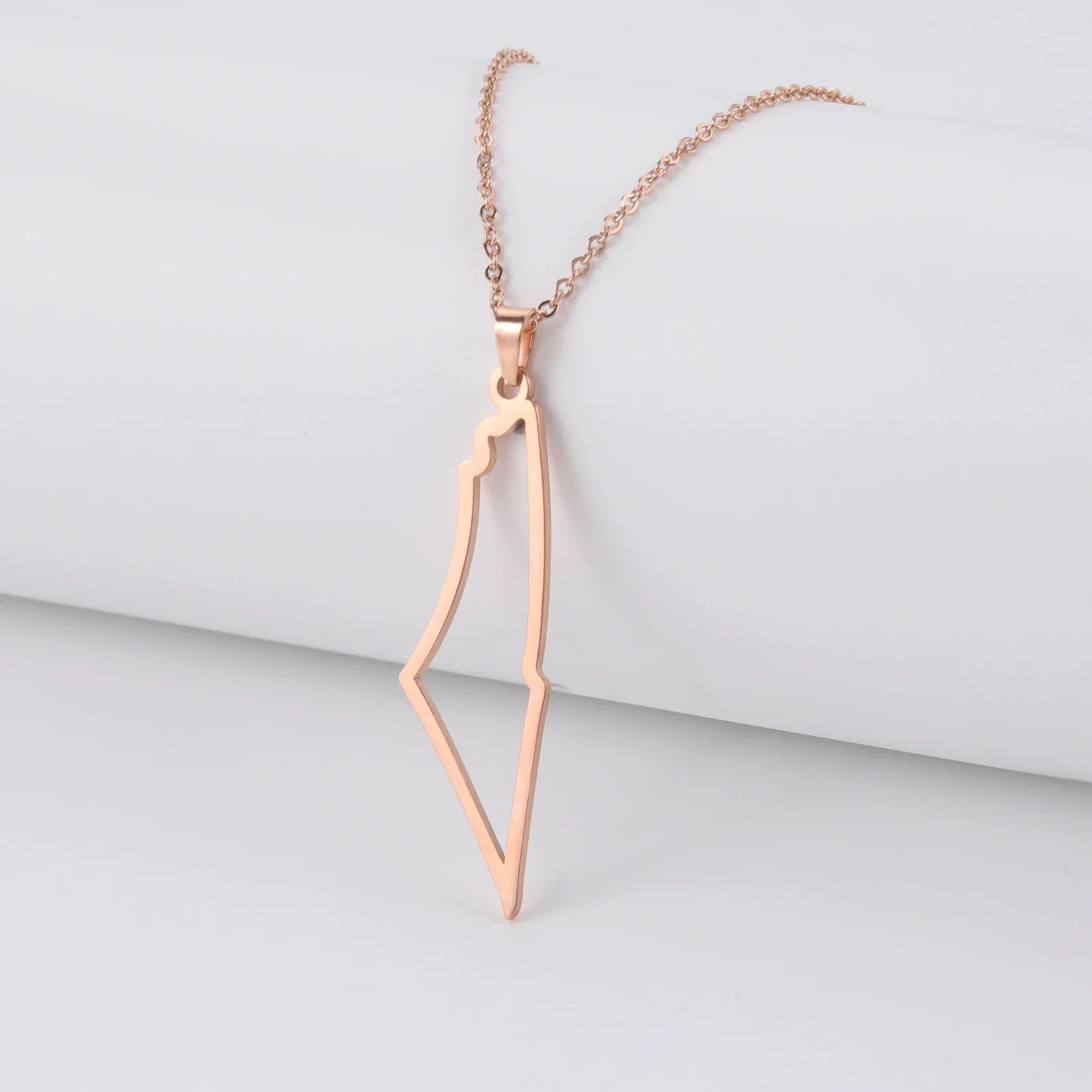 Israel Palestine Map Pendant Necklace For Women Men Arabic African Jamaica Stainless Steel Gold Color Chain Necklaces Jewelry - Image 22