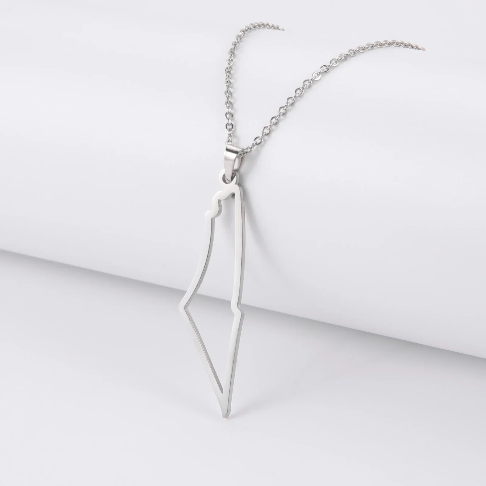 Israel Palestine Map Pendant Necklace For Women Men Arabic African Jamaica Stainless Steel Gold Color Chain Necklaces Jewelry - Image 24