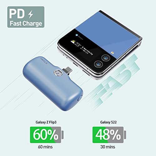 iWALK USB-C Portable Charger for iPhone 15: Mini 20W 4800mAh Wireless Power Bank Fast Charging Travel Battery PackCompatible with iPhone 15 Plus/15 Pro/15 Pro Max/iPad/AirPods Andriod Phone Samsung - Image 5