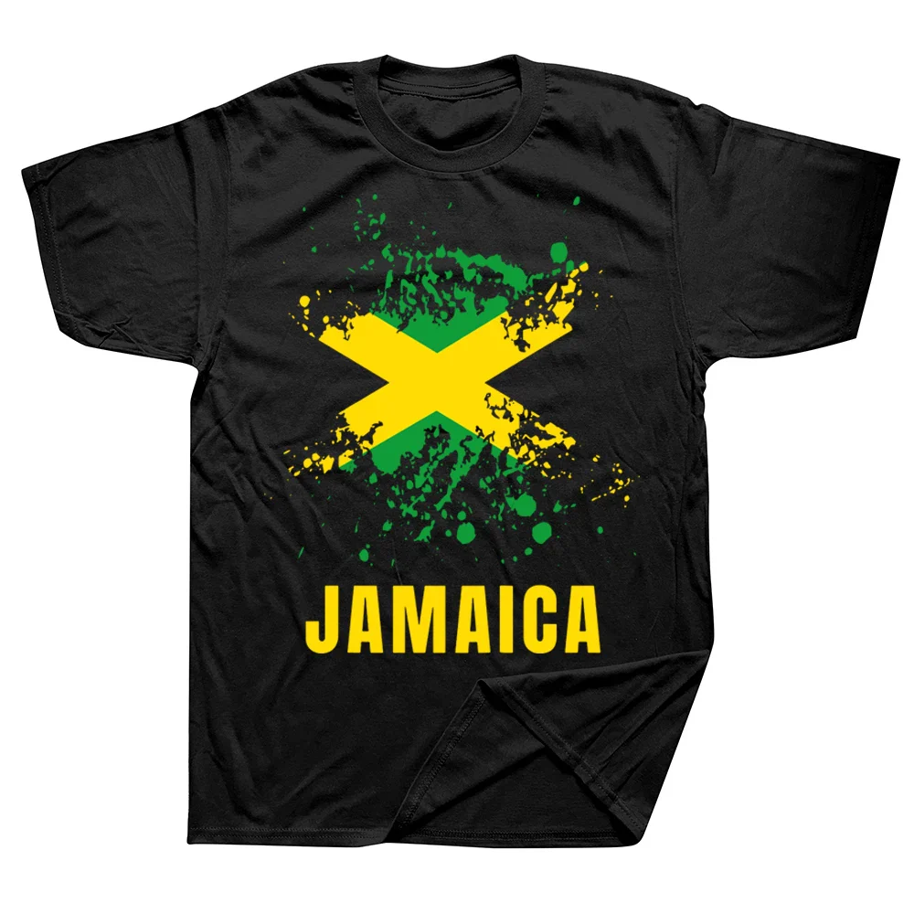 Jamaica Retro Vintage Sport Jamaican Flag T Shirts Graphic Cotton Streetwear Short Sleeve Birthday Gifts T-shirt Mens Clothing - Image 3