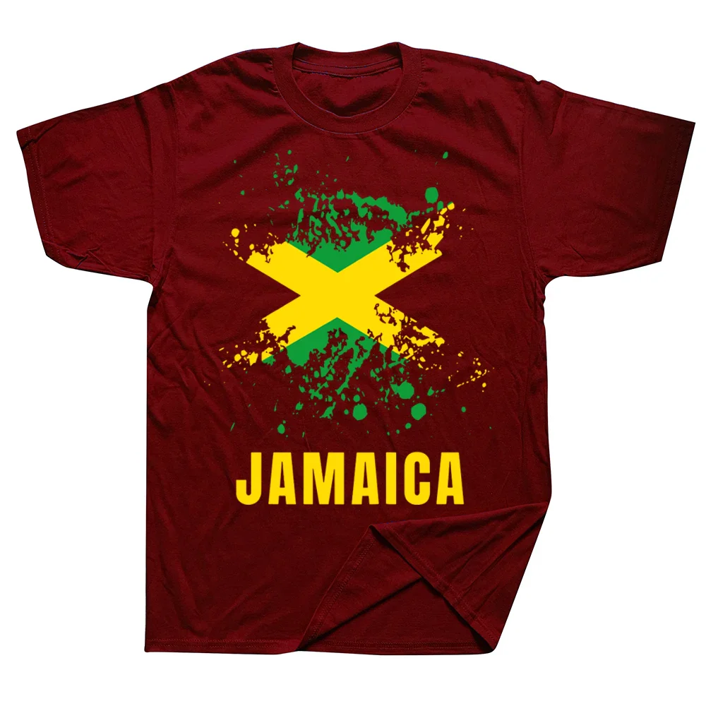 Jamaica Retro Vintage Sport Jamaican Flag T Shirts Graphic Cotton Streetwear Short Sleeve Birthday Gifts T-shirt Mens Clothing - Image 4