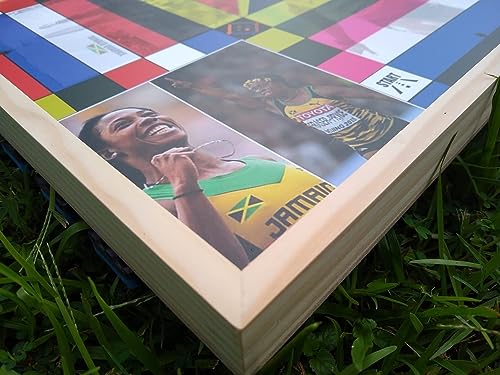 Jamaican Ludo Legendary Athletes Edition | 24in x 24in Board Game | Family Game Night Activity | Fun Easy Multi-Player Entertainment (Ludi/Ludy/Loodi) - Image 6