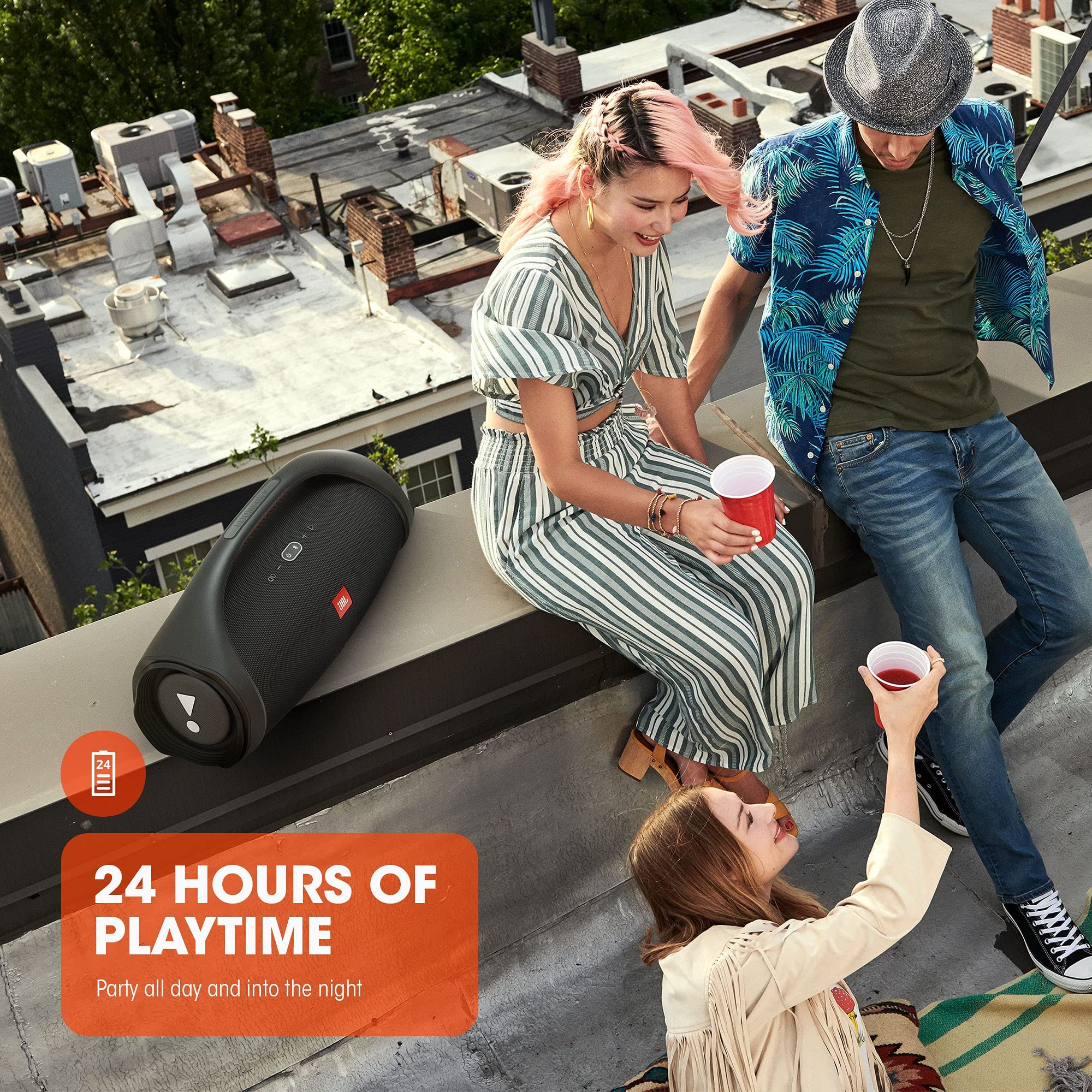 JBL Boombox 2 - Portable Bluetooth Speaker, Powerful Sound and Monstrous Bass, IPX7 Waterproof, 24 Hours of Playtime, Powerbank, JBL Boost for Pairing, for Home and Outdoor(Black) - Image 4