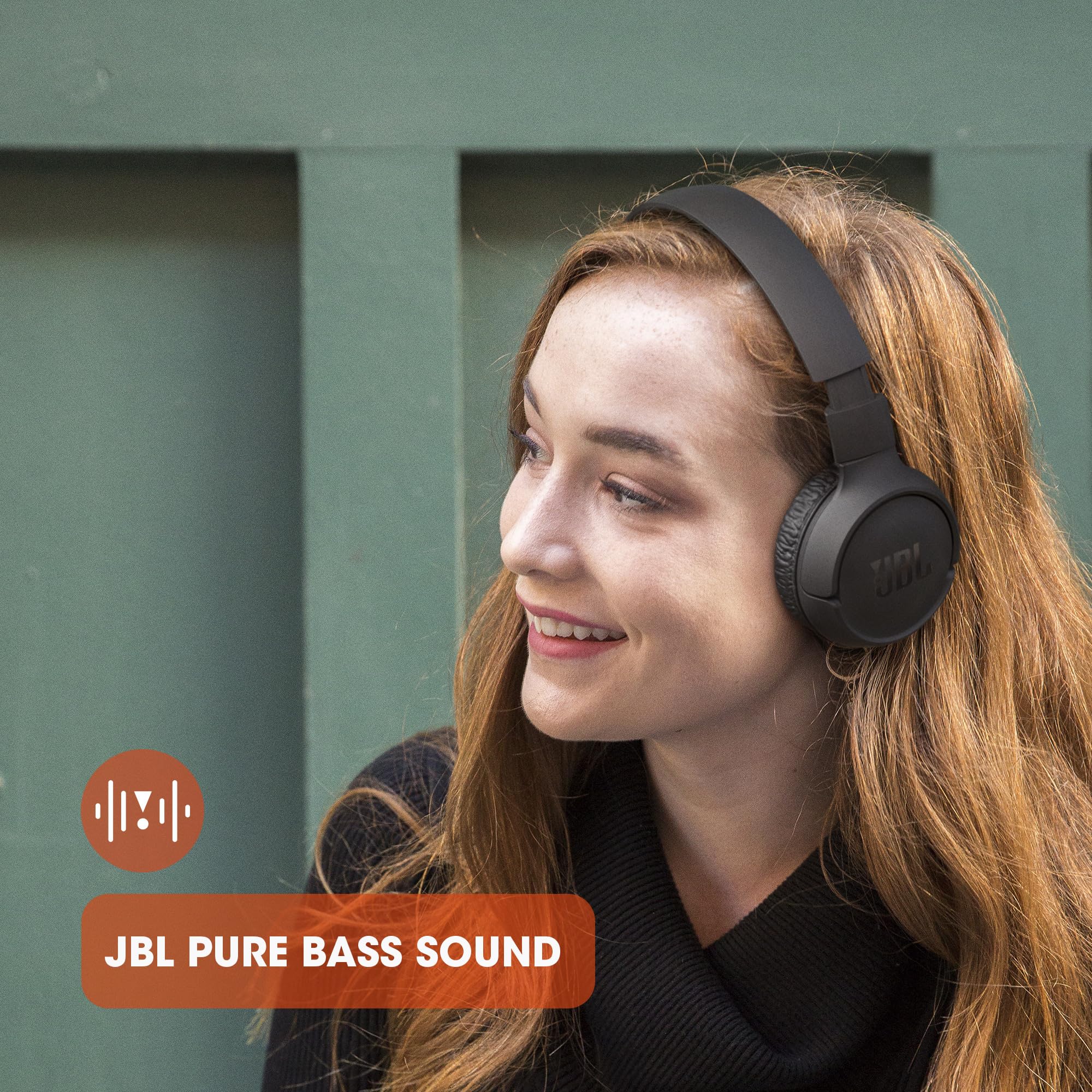 JBL Tune 510BT: Wireless On-Ear Headphones with Purebass Sound - Black - Image 3