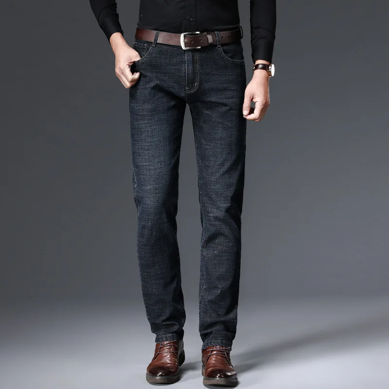 JEAN2025 Autumn/Winter new men's casual pants, high-quality business formal sportswear jeans, straight-leg stretch long pants - Image 6