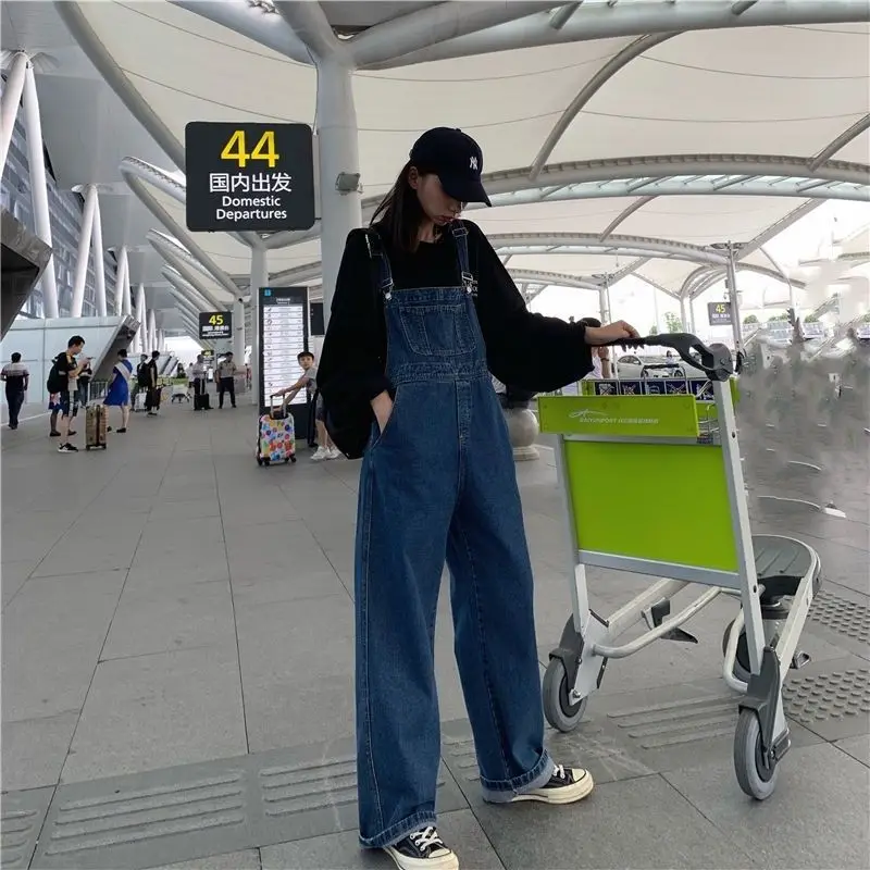 Jeans Bib Pants Women's Crotch Convenient Pants Double-headed Invisible Zipper Large Version Loose Slim Sex Pants Wide Leg Pants - Image 18