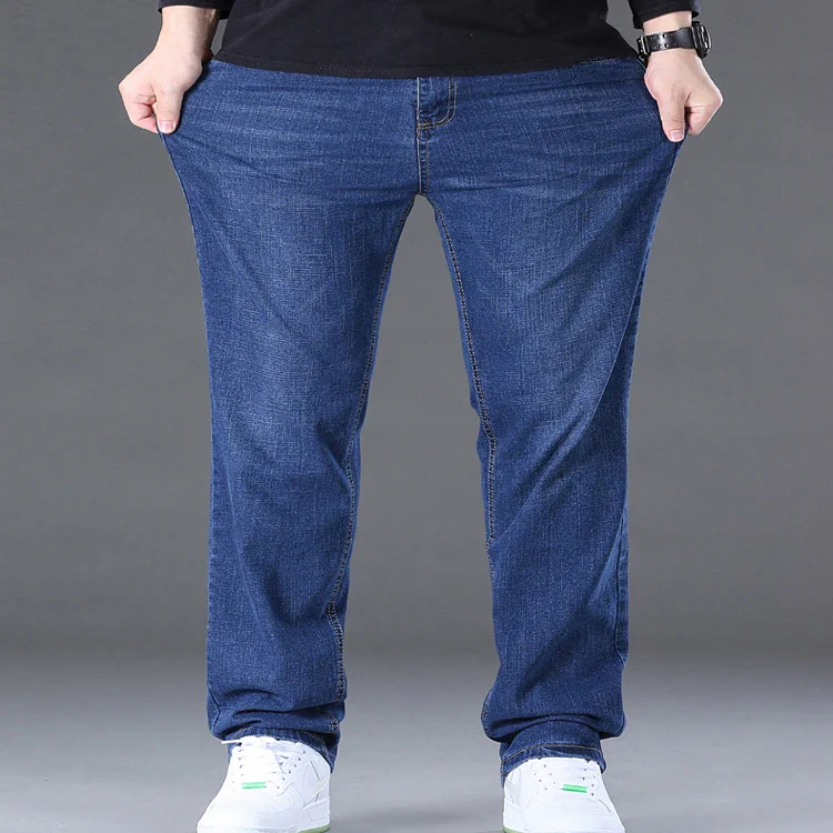 Jeans for Men Big Size 28-50 Denim Fabric Large Size Pants for Fat People 45-150kg Jeans Hombre Wide Leg Jeans Pantalon Homme - Image 19