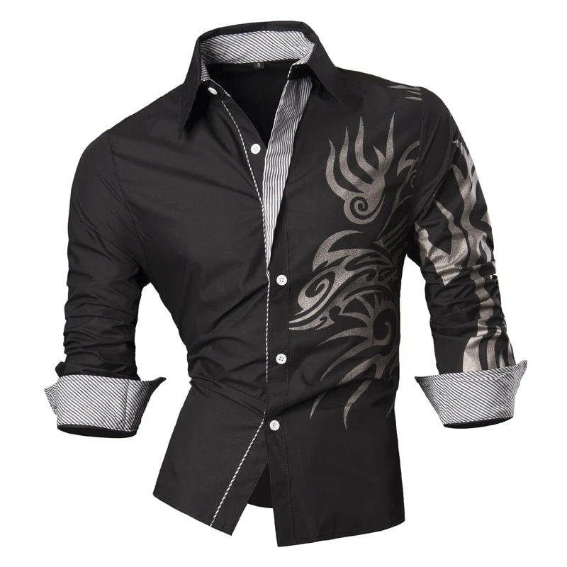 jeansian Spring Autumn Features Shirts Men Casual Jeans Shirt New Arrival Long Sleeve Casual Male Shirts Z001